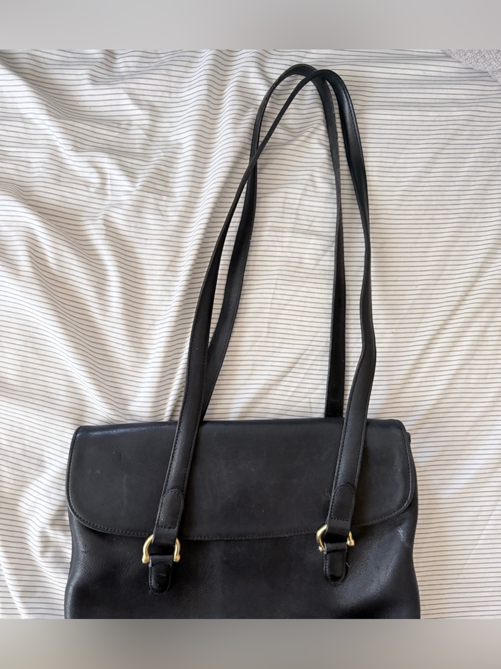 vintage Coach Equestrian Flap Shopper shoulder bag
